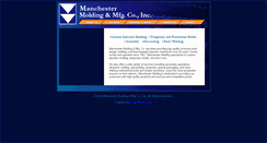 Desktop Screenshot of manchestermolding.com